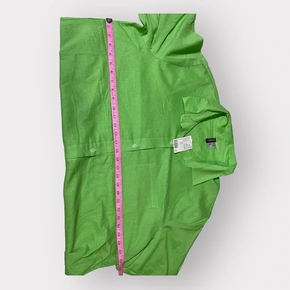 H&M pretty green button up shirt - Picture 6 of 8